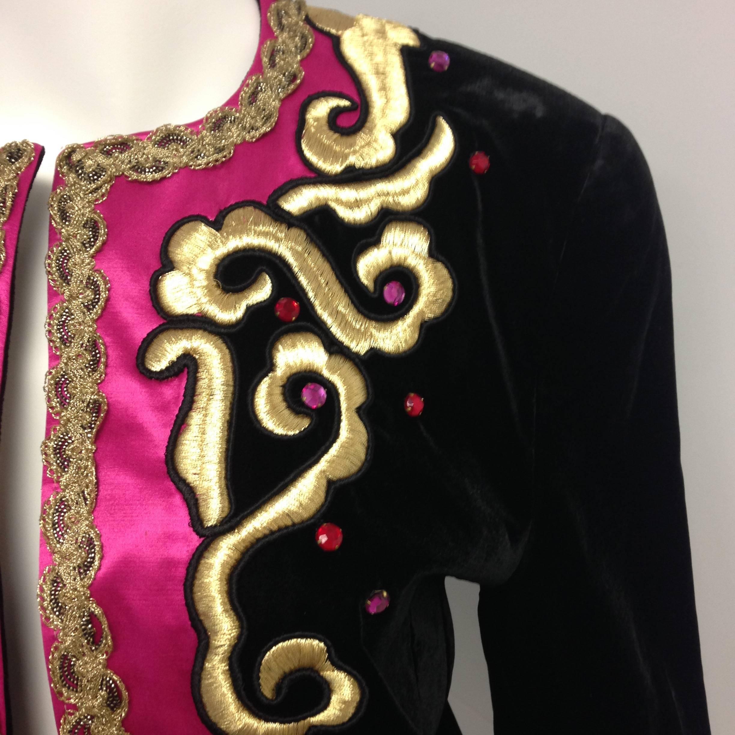 black velvet prince coat