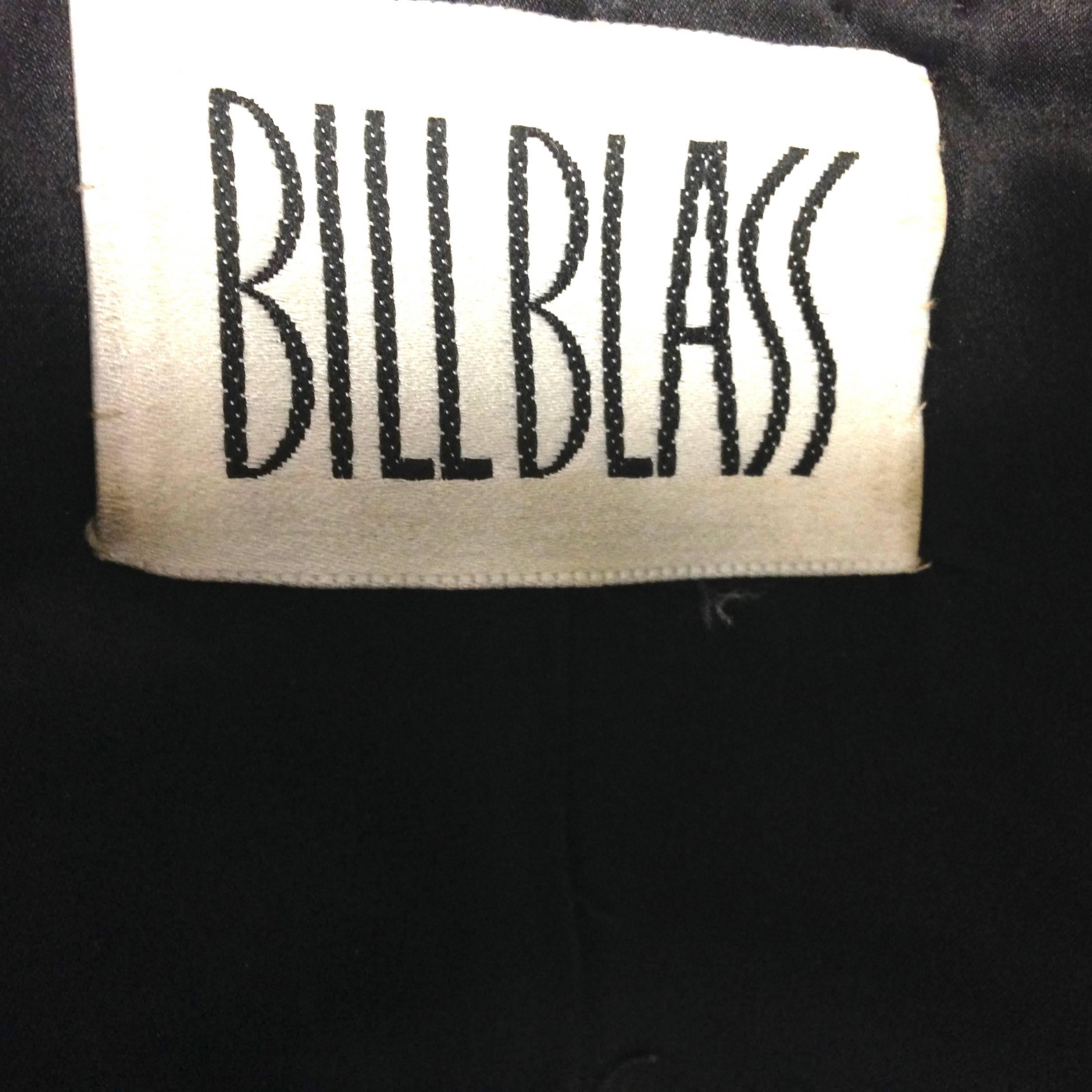 Women's 1980s Bill Blass Black and White Fully Sequined Evening Jacket