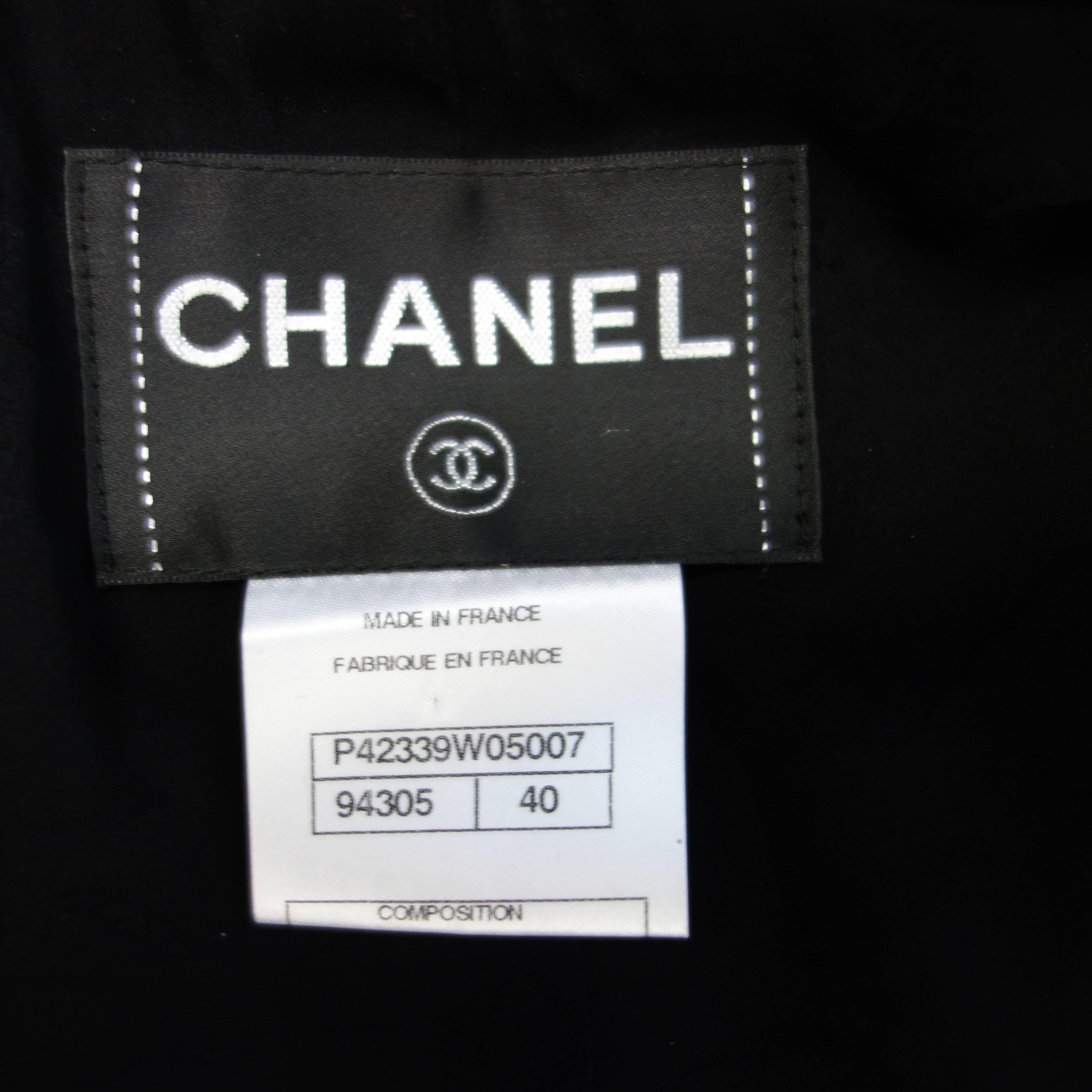 Women's Chanel 11A Black Lesage Lace Runway Jacket Size 40
