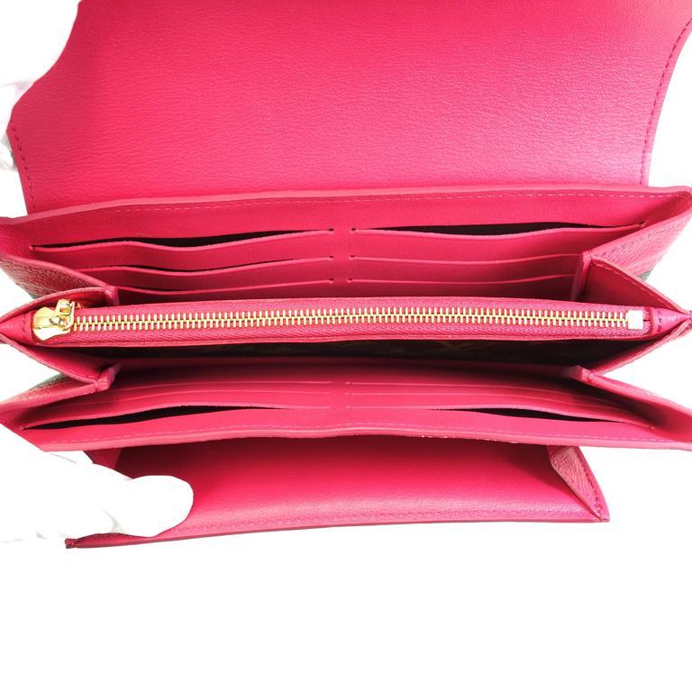 Louis Vuitton Monogram Wallet Pink Inside Out