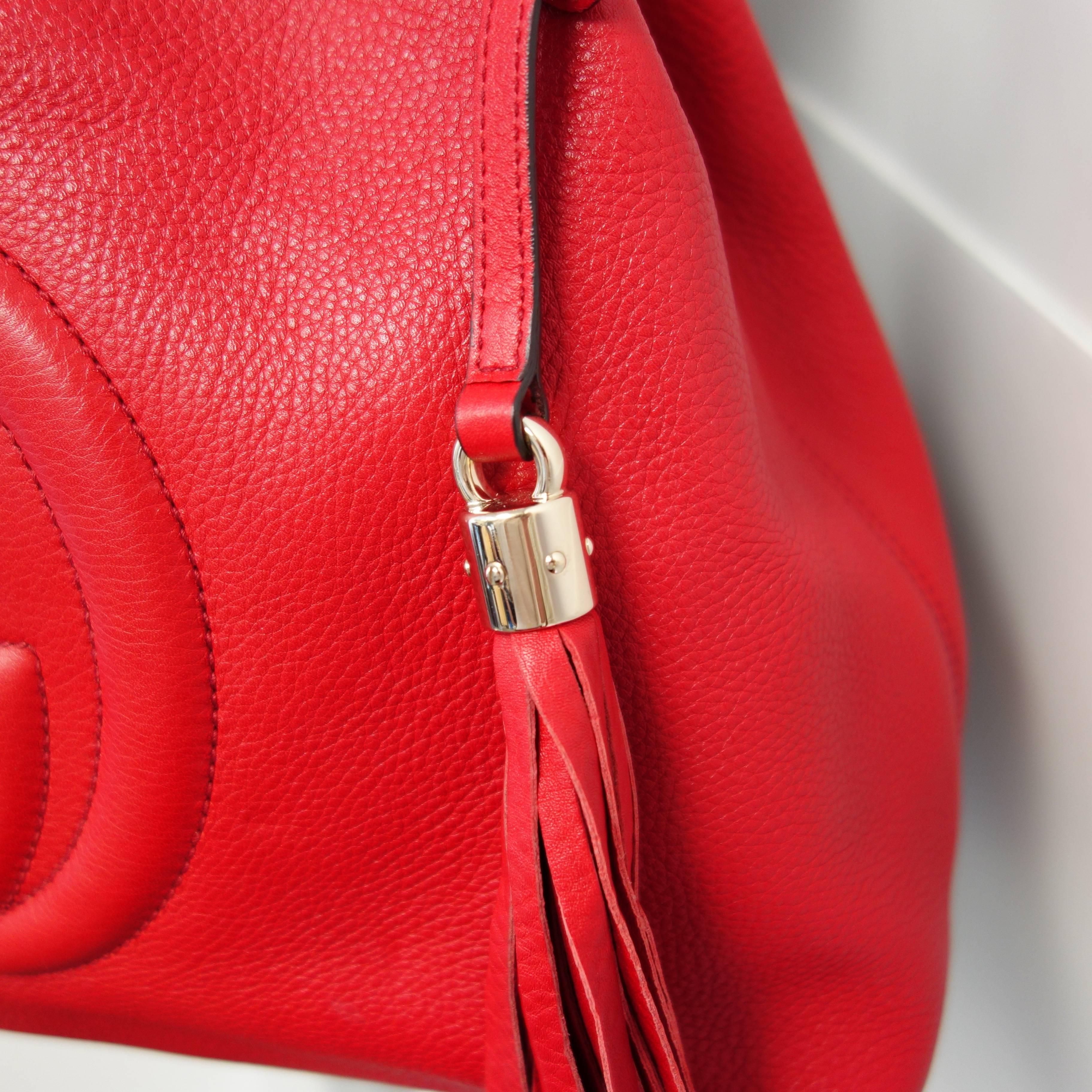 Gucci SOHO Red Leather Shoulder Bag 2