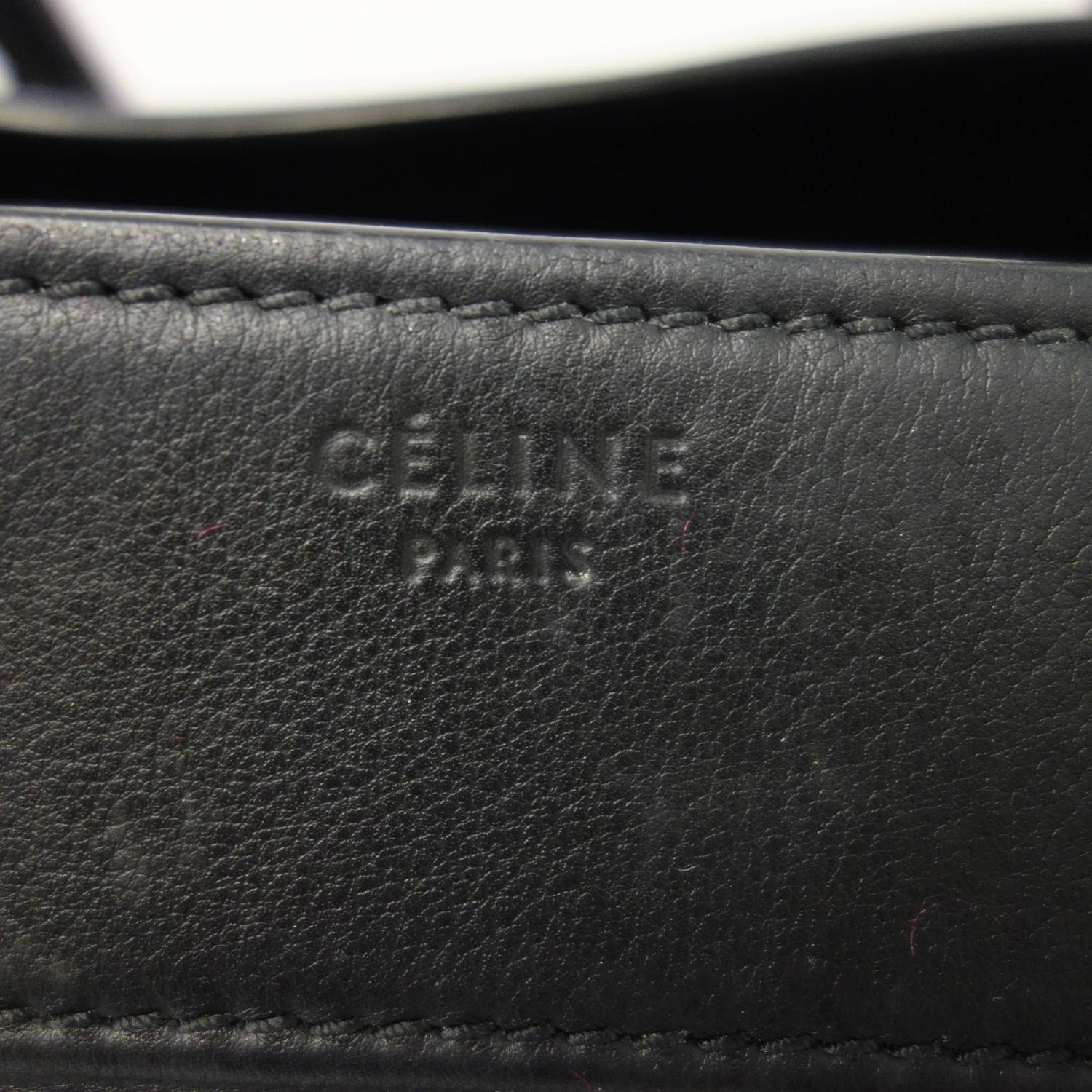 Celine Phantom Black Smooth Leather Luggage Large For Sale at 1stdibs