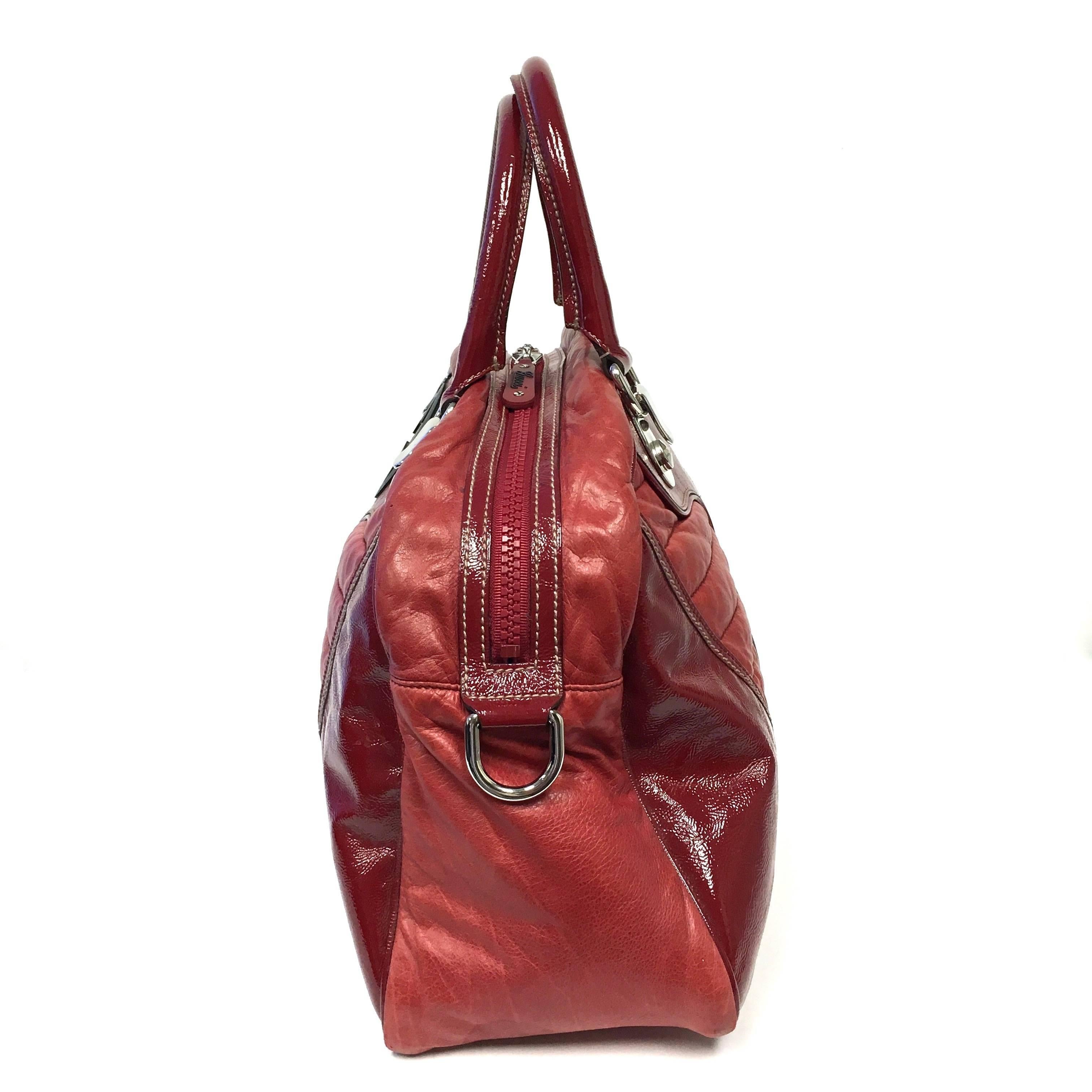 Pink Gucci Red Snow Glam Boston Bag