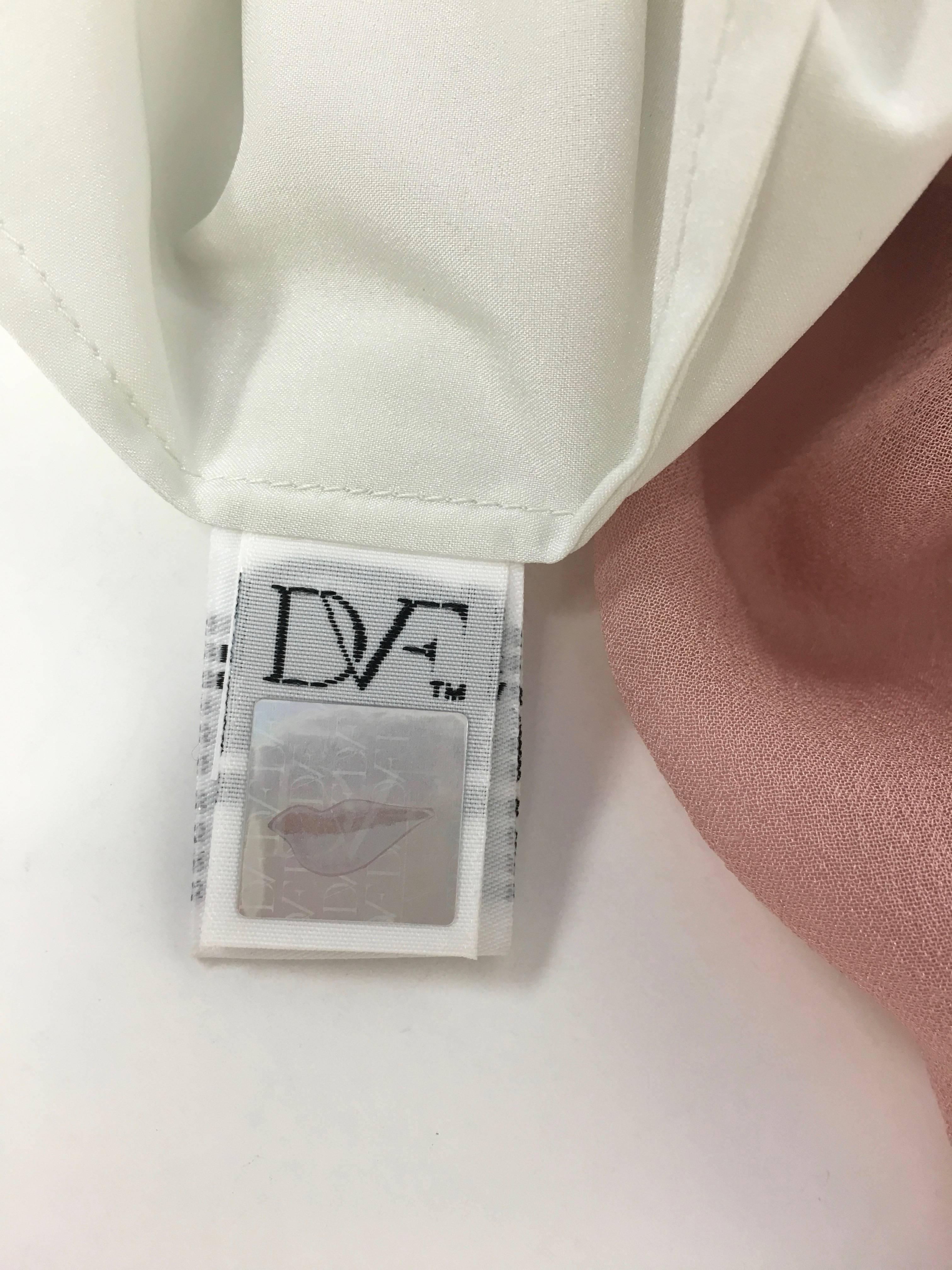 Women's Diane von Furstenberg 'Lainey' Jeweled Halter Blush Silk Shift Dress For Sale