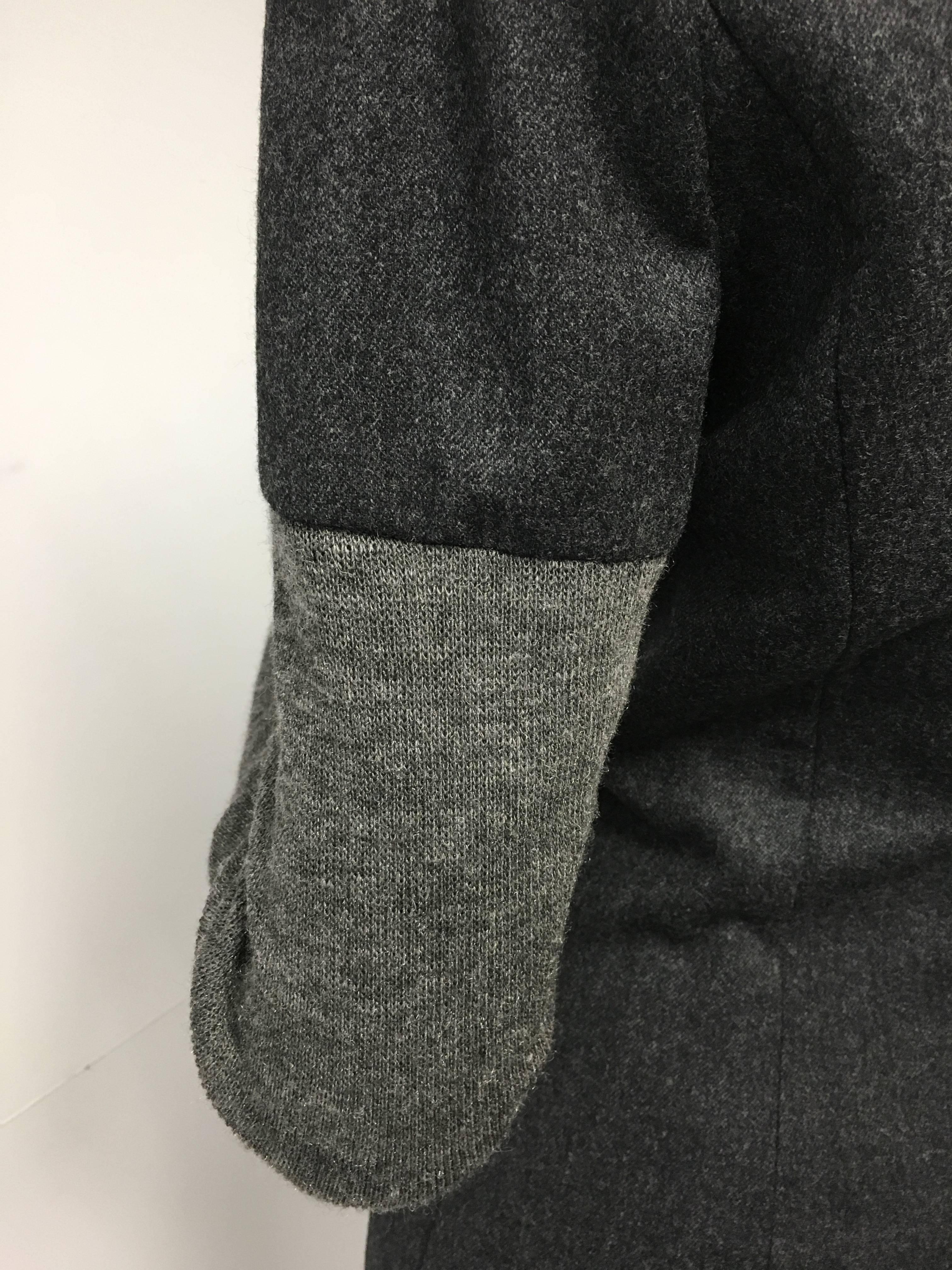 gray wool dress