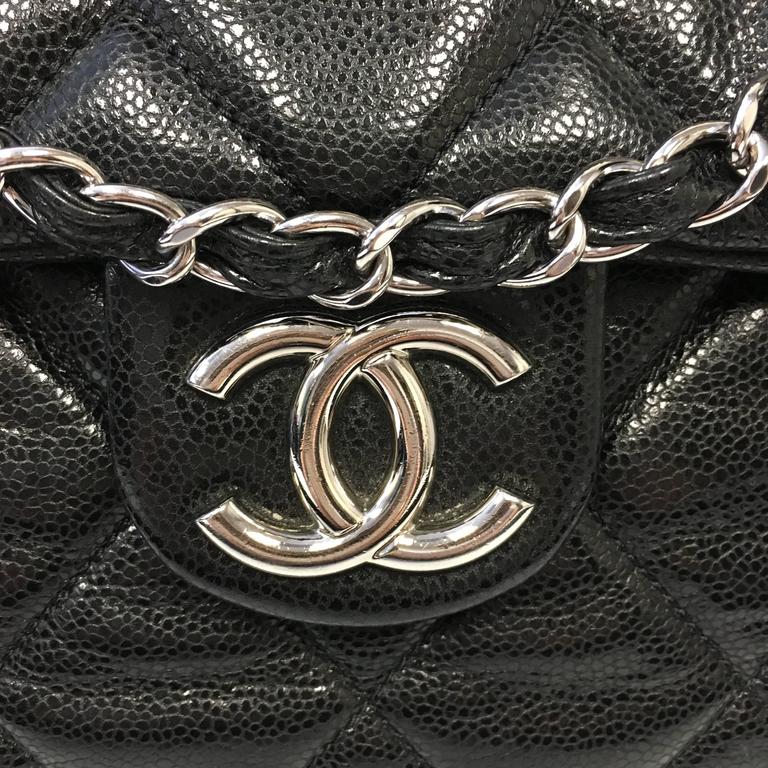 CHANEL Black Quilted Caviar Spirit Maxi Messenger Bag at 1stDibs chanel messenger bag, chanel