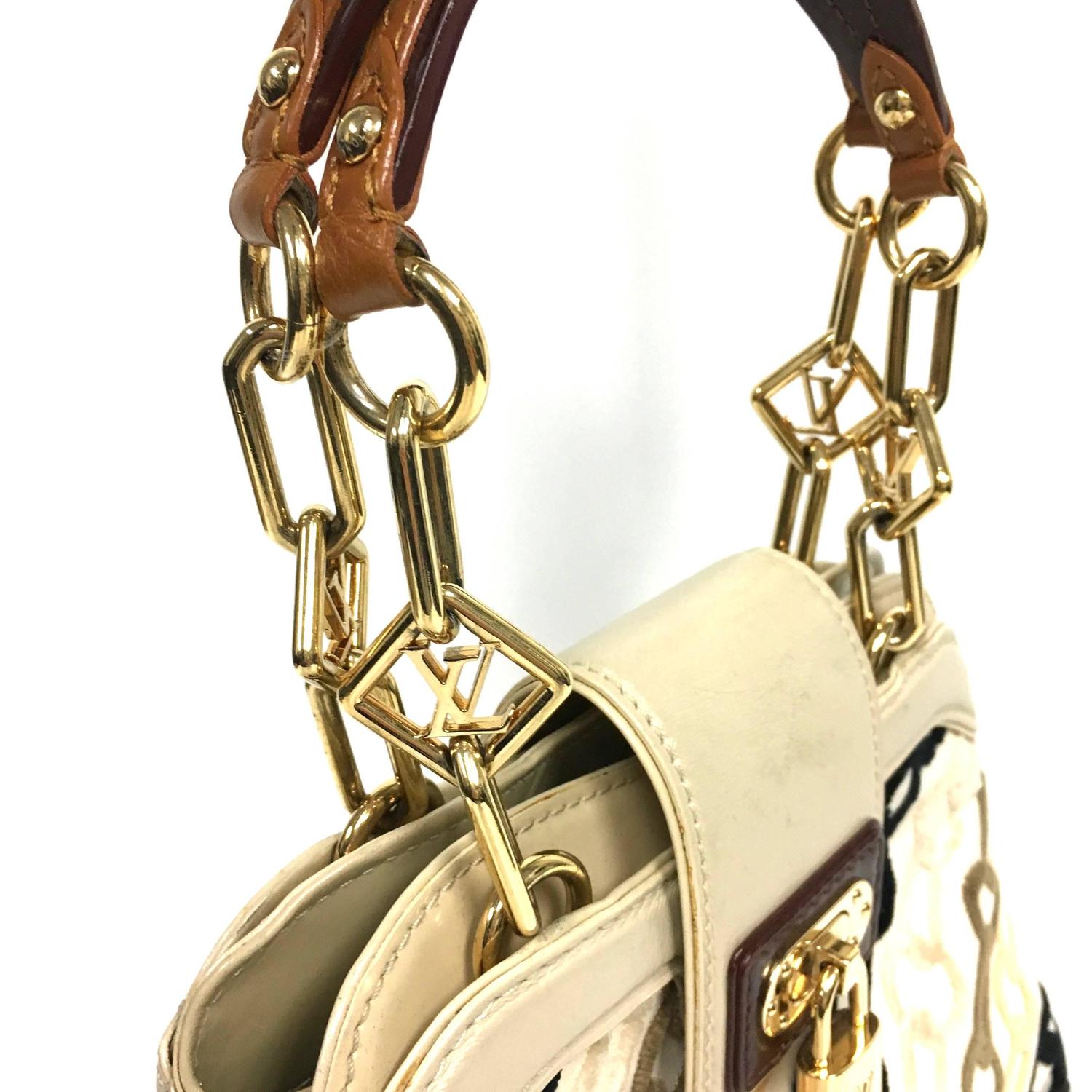 LOUIS VUITTON Limited Edition Monogram Charms Velvet Chains Mini Linda Bag For Sale at 1stdibs