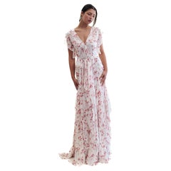 Carolina Herrera Cruise 2012 Silk Mushroom Print Dress