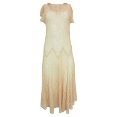 1920's Drop Waist Lace Dress