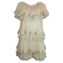 Chloé S/S 2017 Pleated Tiered Dress