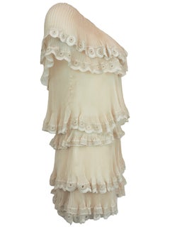 Chloé S/S 2017 Pleated Tiered Dress