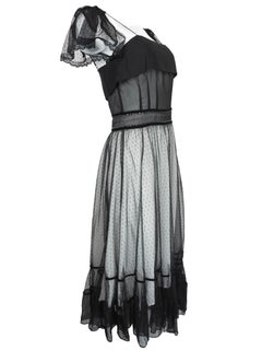 Chloe F/W 2005 Black Polka Dot Cocktail Dress