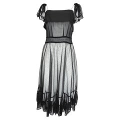 Chloe F/W 2005 Black Polka Dot Cocktail Dress