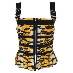Corset à imprimé animalier D&G 2007/2008