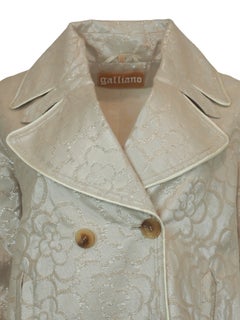 John Galliano S/S 2010 Brocade Peacoat