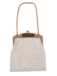 Whiting & Davis White Metal Mesh Purse