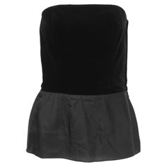 Guy Laroche Velvet Black Bustier