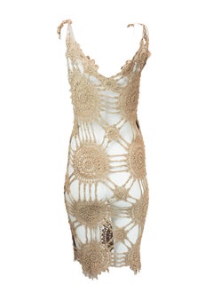 Espresso Crochet Dress