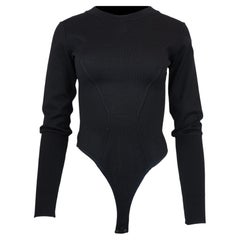 Alaïa Black Knit Bodysuit