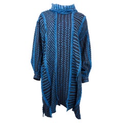 Issey Miyake F/W 1982 Mudcloth Knit Printed Dress