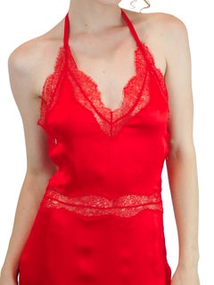 Valentino 2008/2009 Red Silk & Lace Gown
