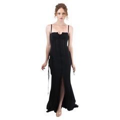 Dolce & Gabanna Black Fall 2003 Corset Dress