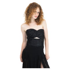 Ungaro Satin Bustier with Keyhole