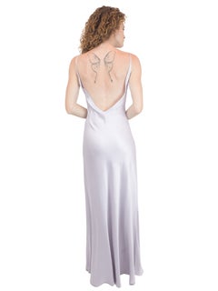 Robe nuisette dos nu « Silvery Lavender » de Jane Booke