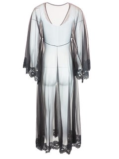 Black Sheer Robe