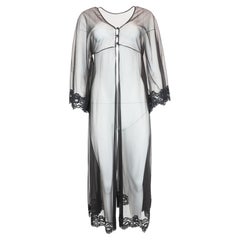 Black Sheer Robe