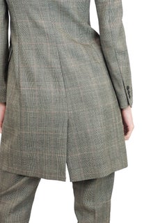 Donna Karan Plaid Gray Pant Suit
