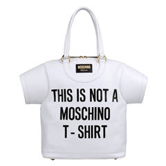 New Moschino Purse Bag - "THIS IS NOT A MOSCHINO T-SHIRT" - Milano