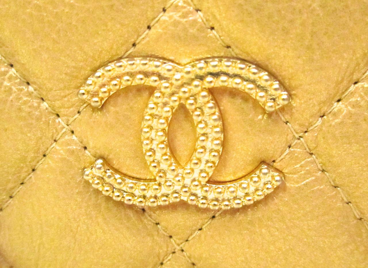 Chanel Purse - Cell Phone - WOC - Mademoiselle Chanel Gold Tone Logo 1