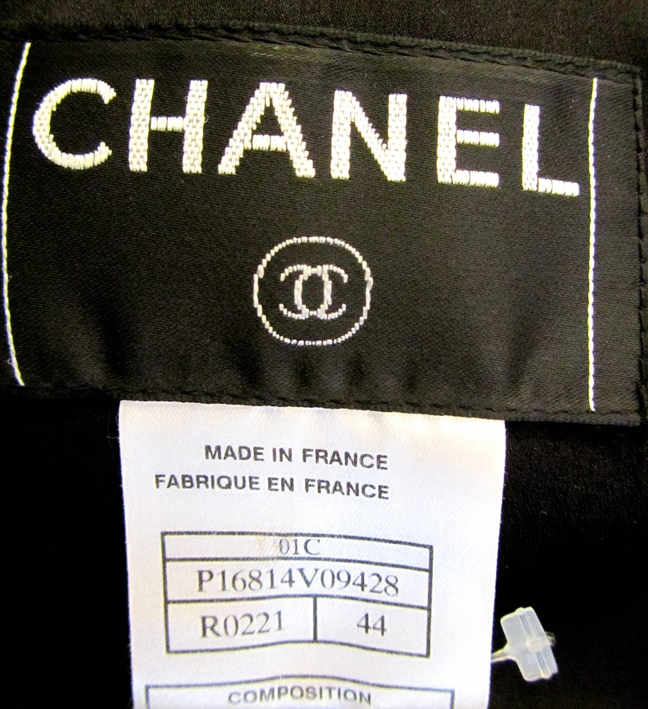 Chanel Black and White Stripe Jacket - -  Camilla Applique 4