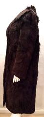 Chocolate Brown Full Length Fur Coat 6 / 8