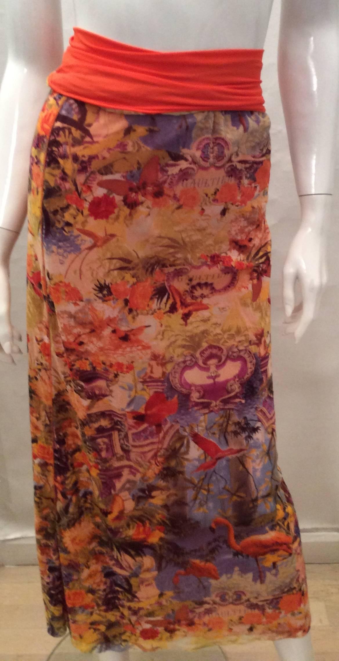 Brown Jean Paul Gaultier Soleil Summer Skirt / Sun Dress For Sale