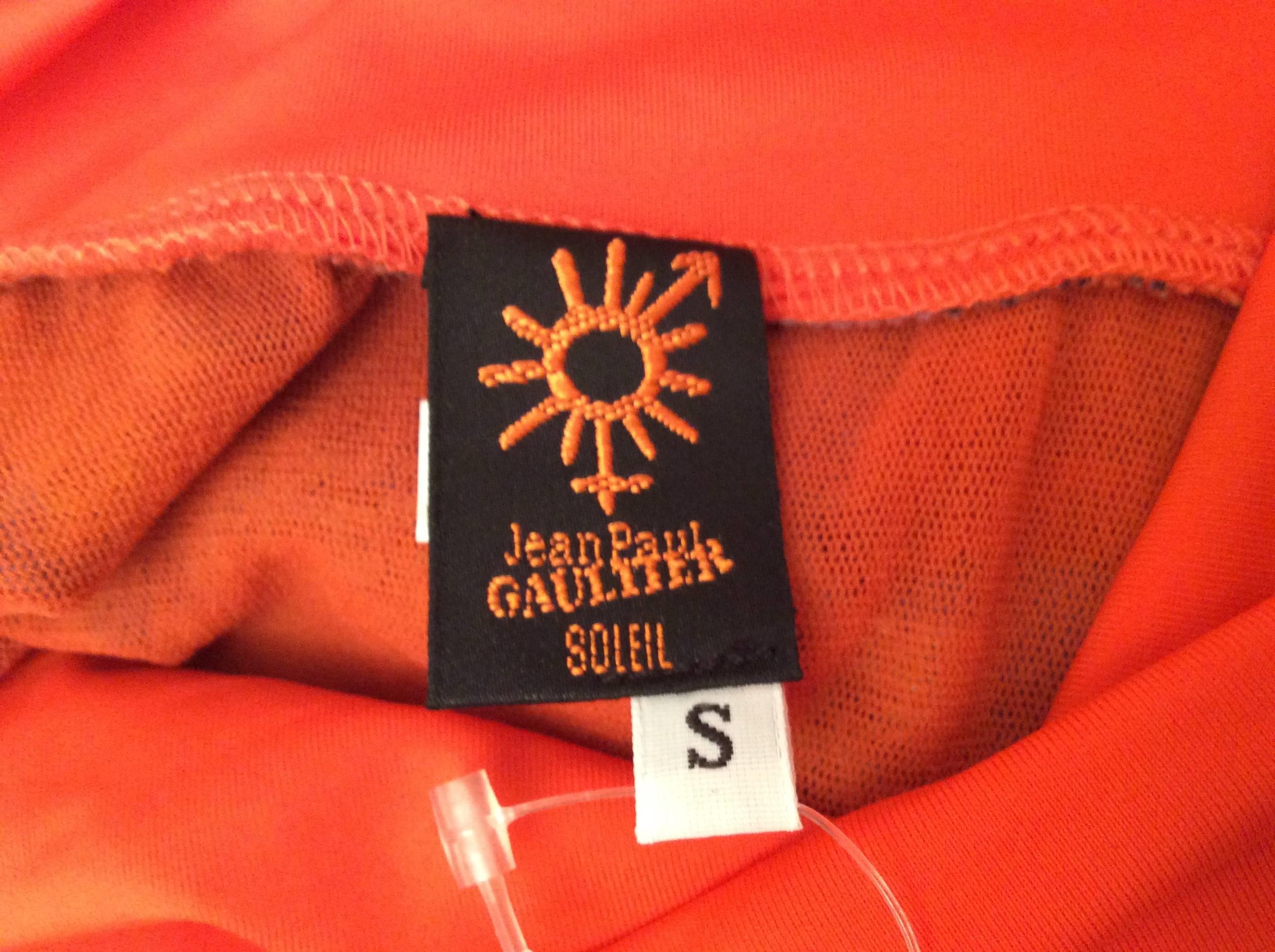 Jean Paul Gaultier Soleil Summer Skirt / Sun Dress In Excellent Condition For Sale In Boca Raton, FL