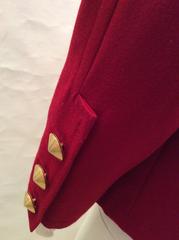 Yves Saint Laurent Red Blazer - Fab Buttons - 1980's