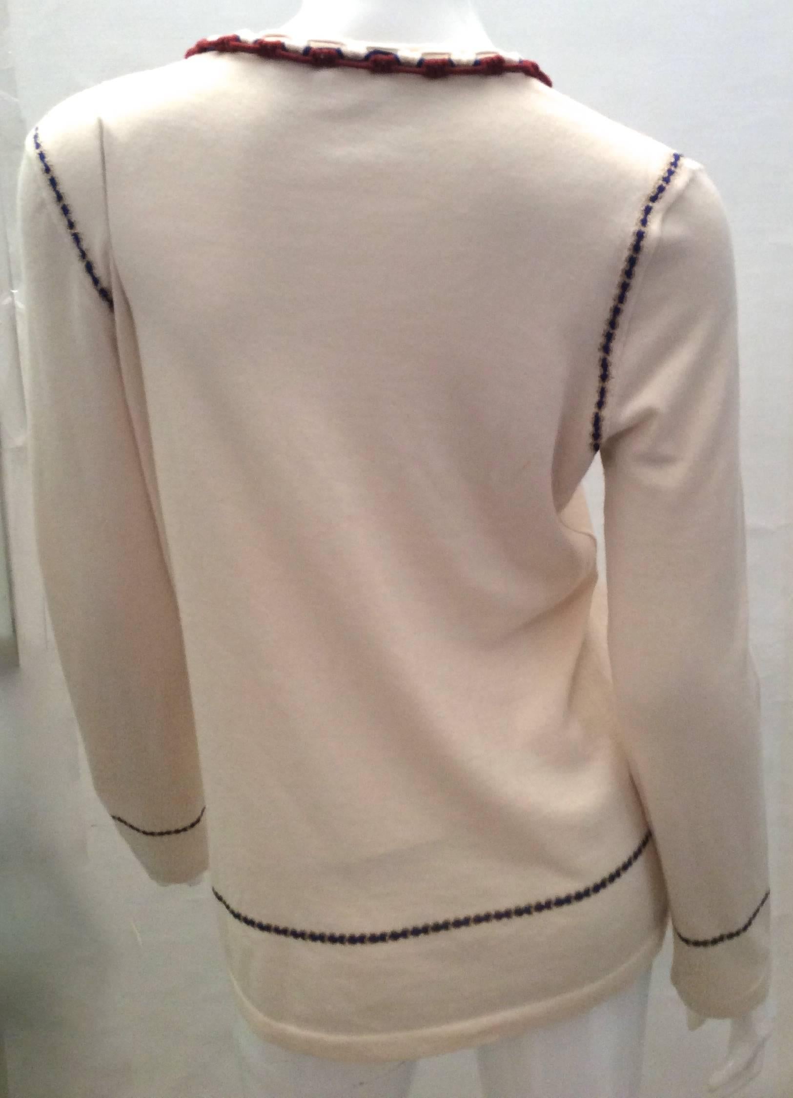 Vintage Chanel Cashmere Sweater - Size Small For Sale 3