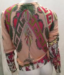 New Emilio Pucci Cardigan with Matching Silk Scarf