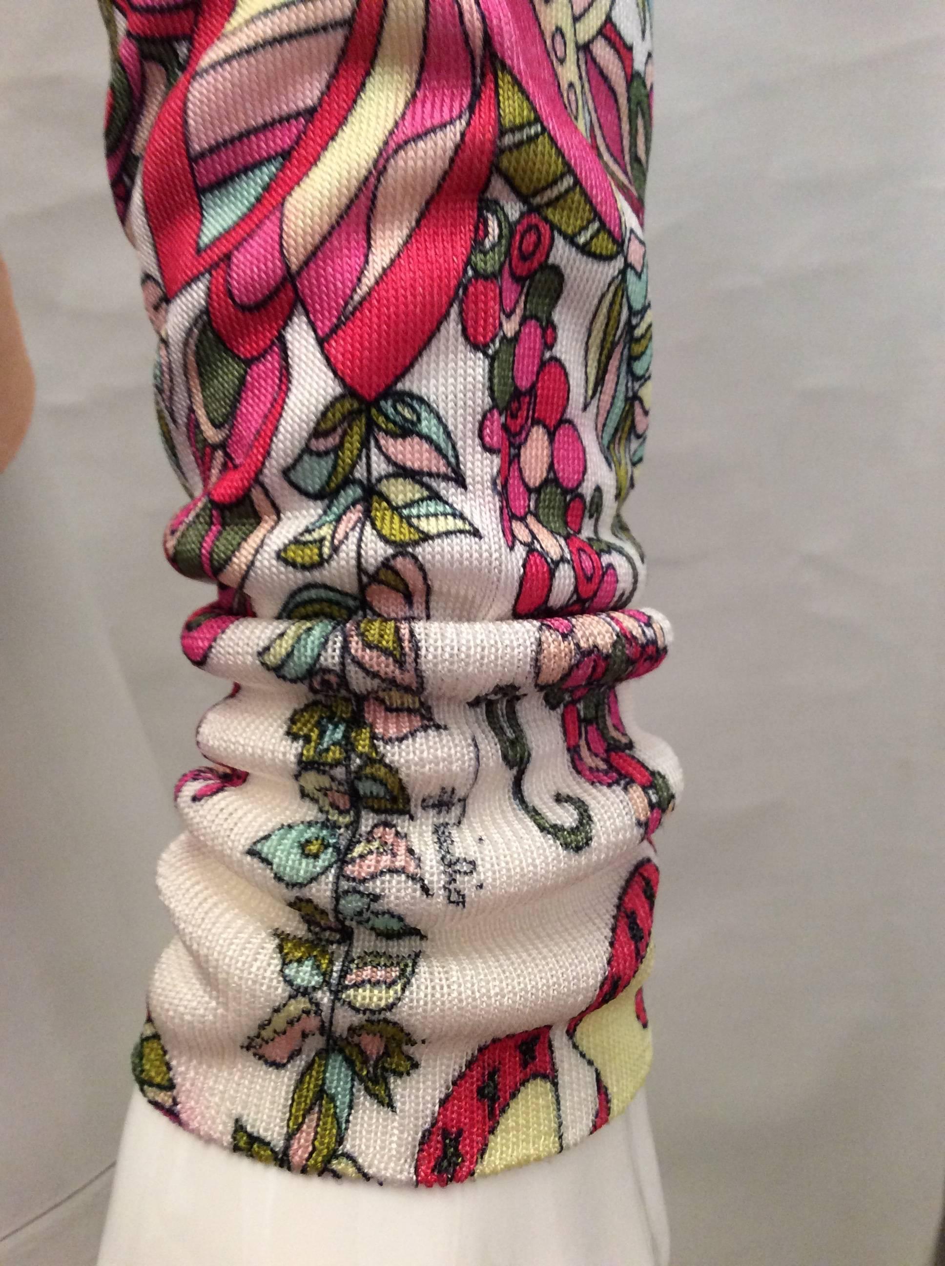 Women's New Emilio Pucci Cardigan with Matching Silk Scarf For Sale