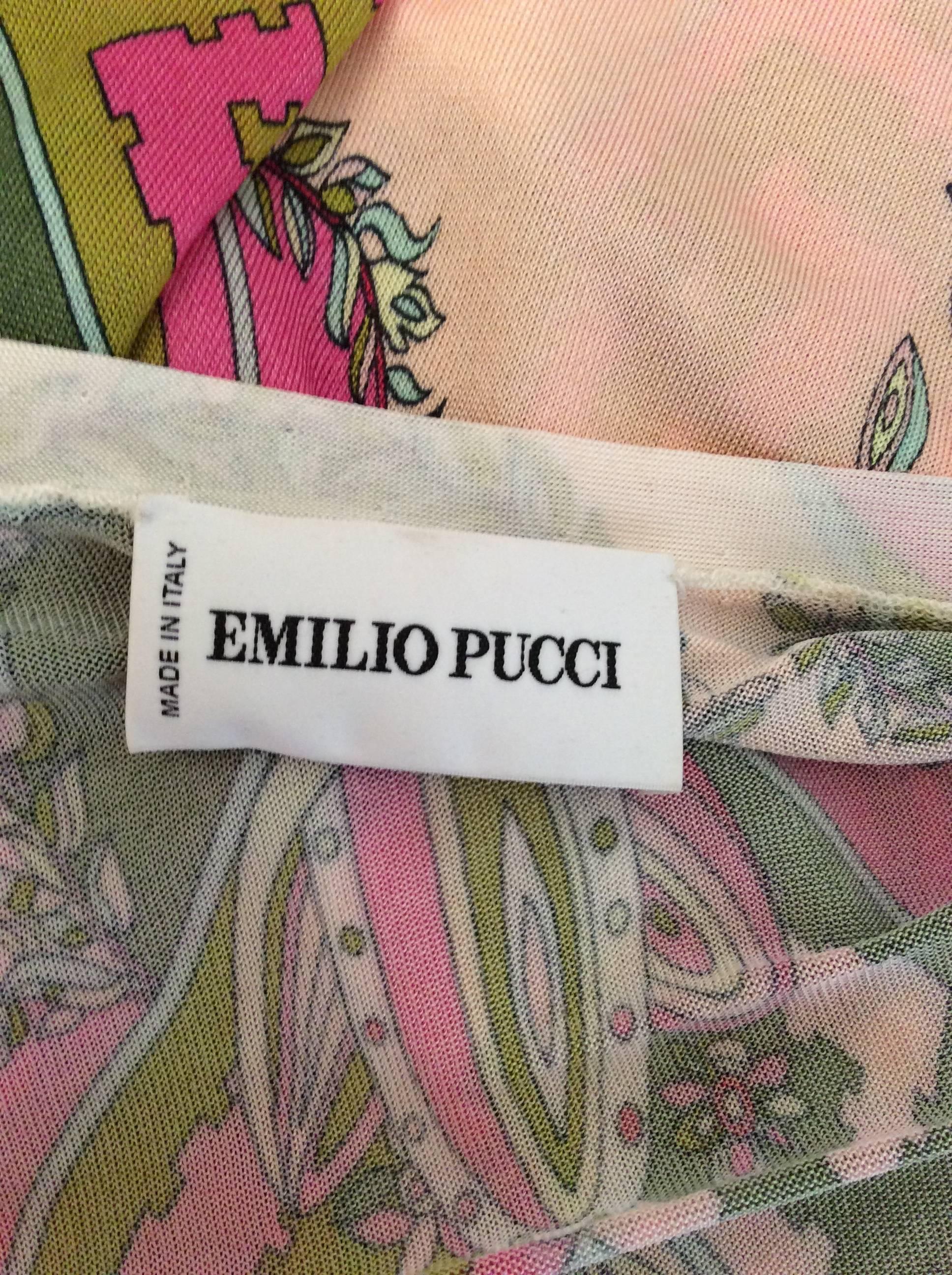 New Emilio Pucci Cardigan with Matching Silk Scarf For Sale 2