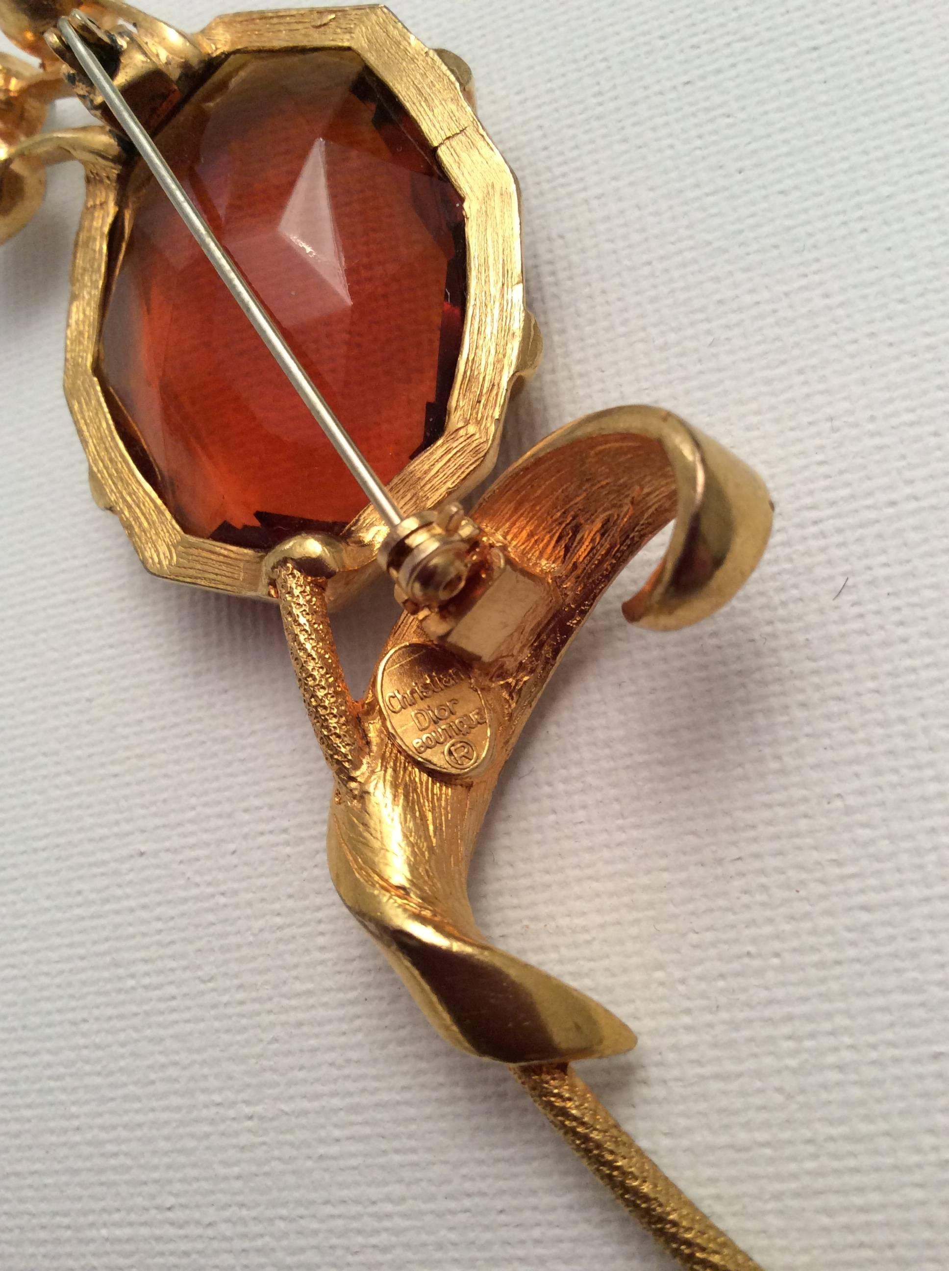 Vintage Christian Dior Brooch Pin - 1960's For Sale 2