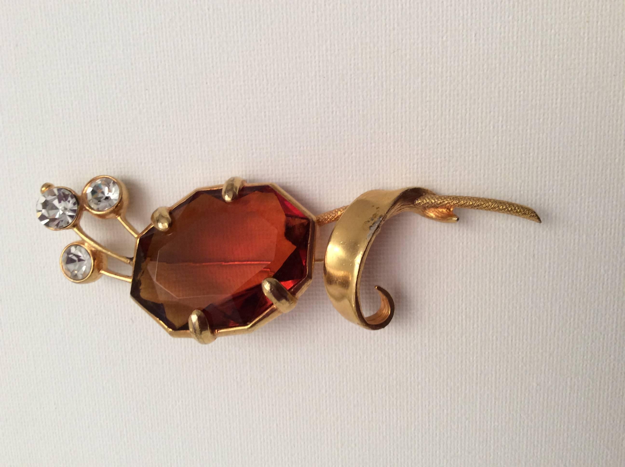 Women's Vintage Christian Dior Brooch Pin - 1960's For Sale