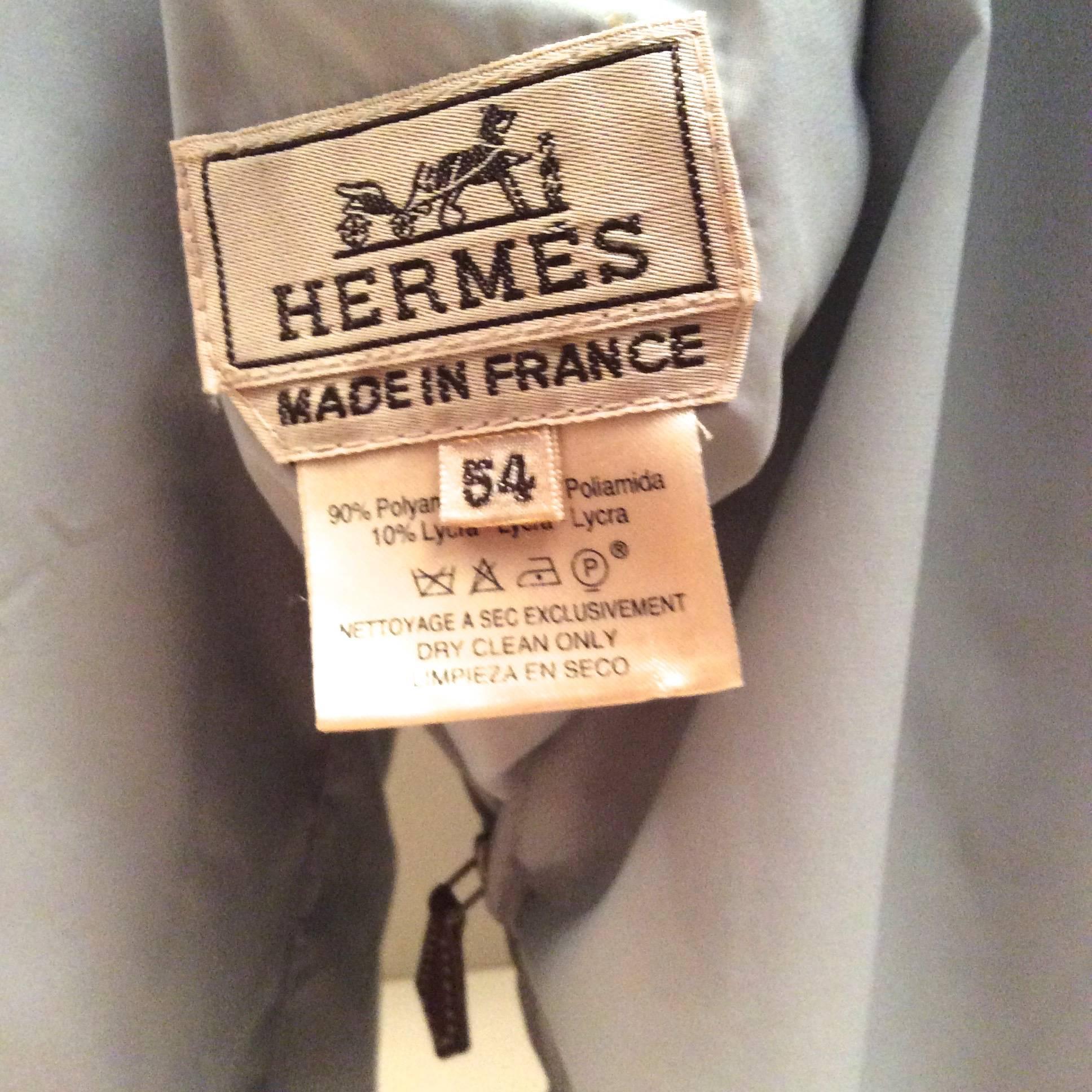 Hermes Men's Cashmere Reversible Coat - Light Blue - XL+ For Sale 6
