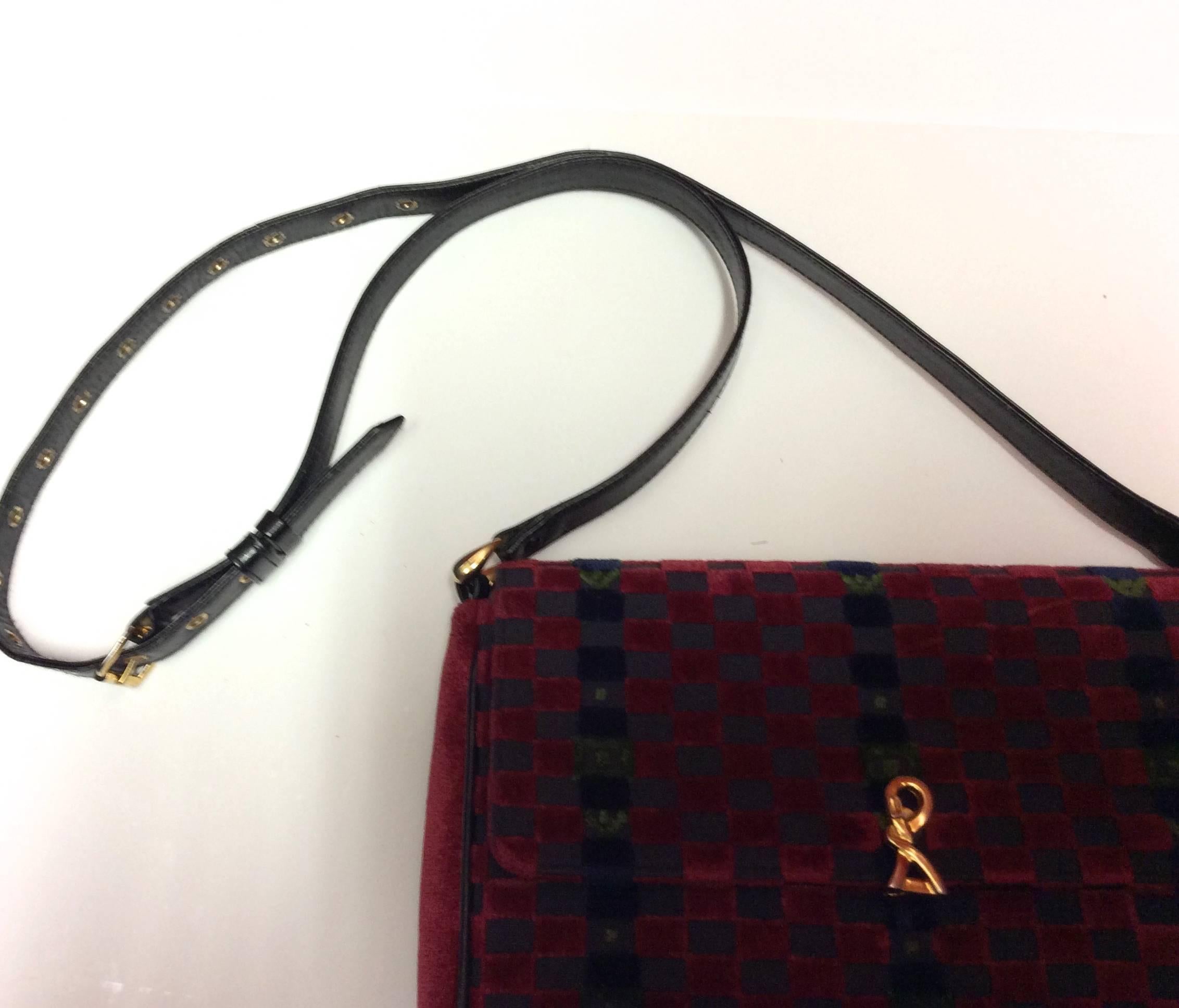 Black Vintage Roberta diCamerino Shoulder Bag  For Sale