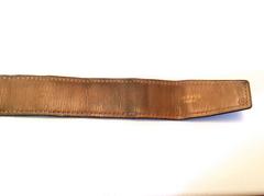 Vintage Hermes Gold Tone 'H' Crocodile Belt