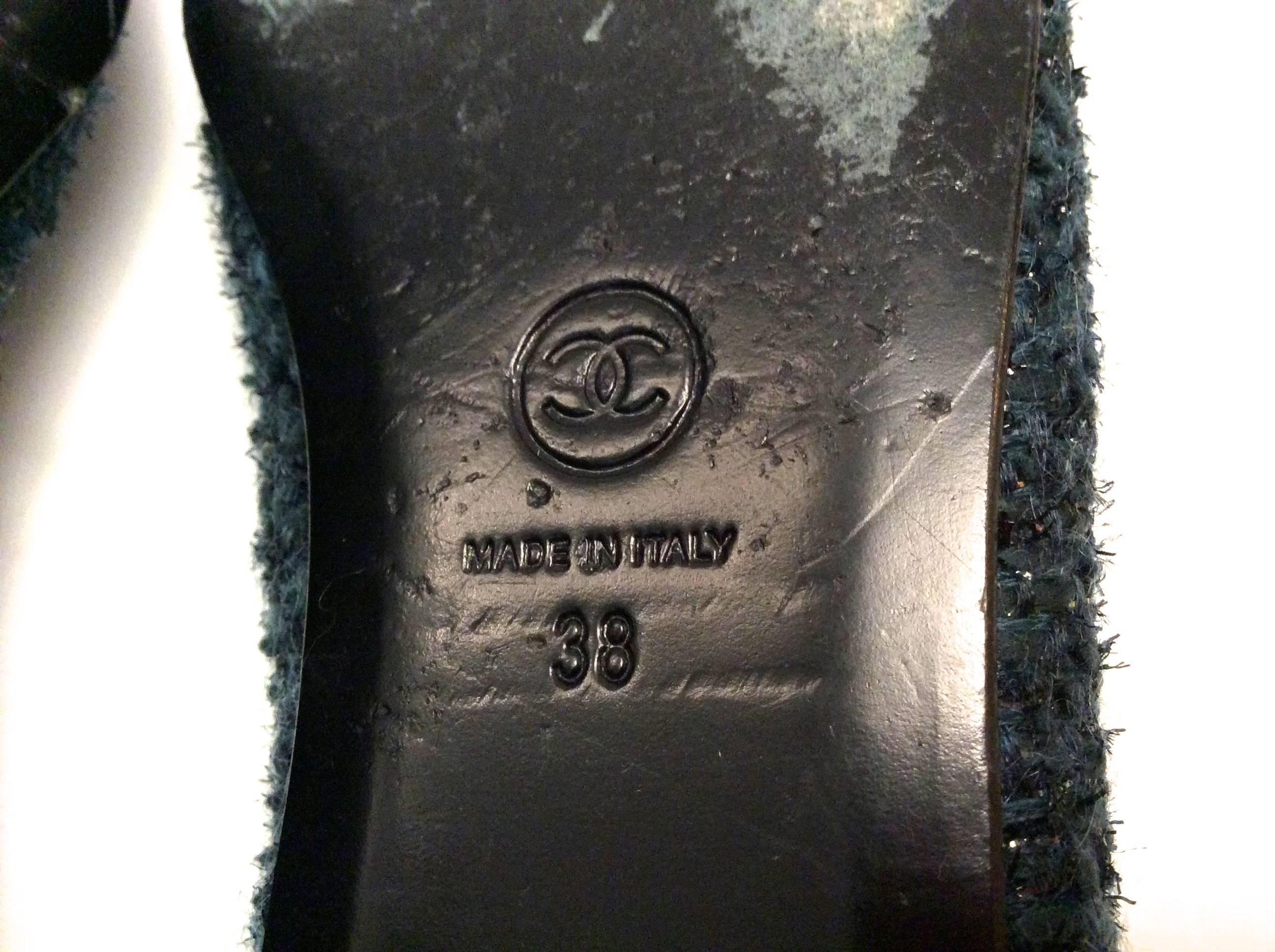 chanel flats 38
