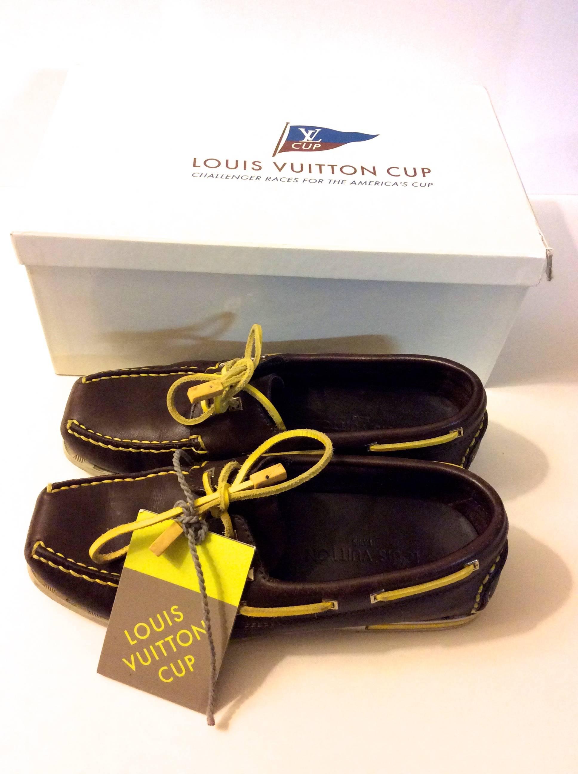Zapatos Raros Louis Vuitton Dock Sider - Talla 37.5 en venta 3