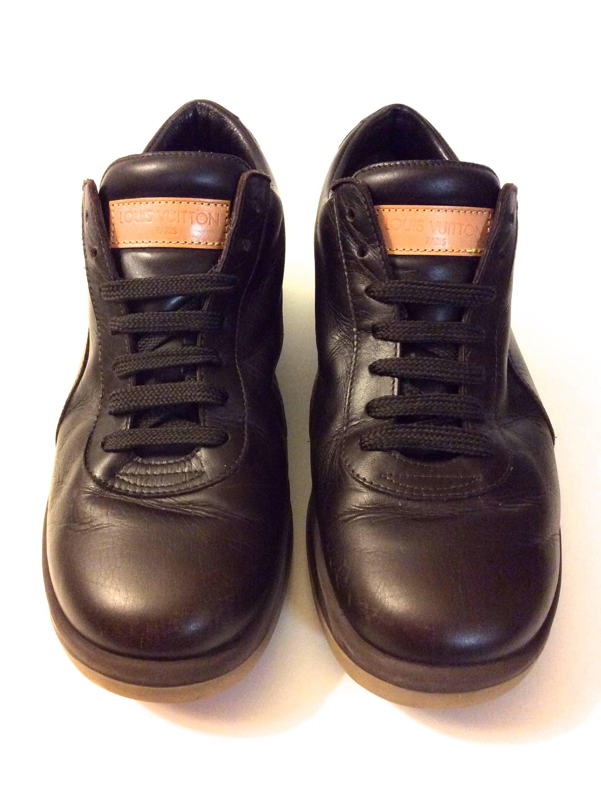Women's  Louis Vuitton Sneakers -Ladies Brown Leather For Sale